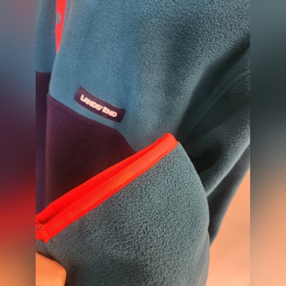 Lands' End Fleece Pullover Large - Picture 2 of 6